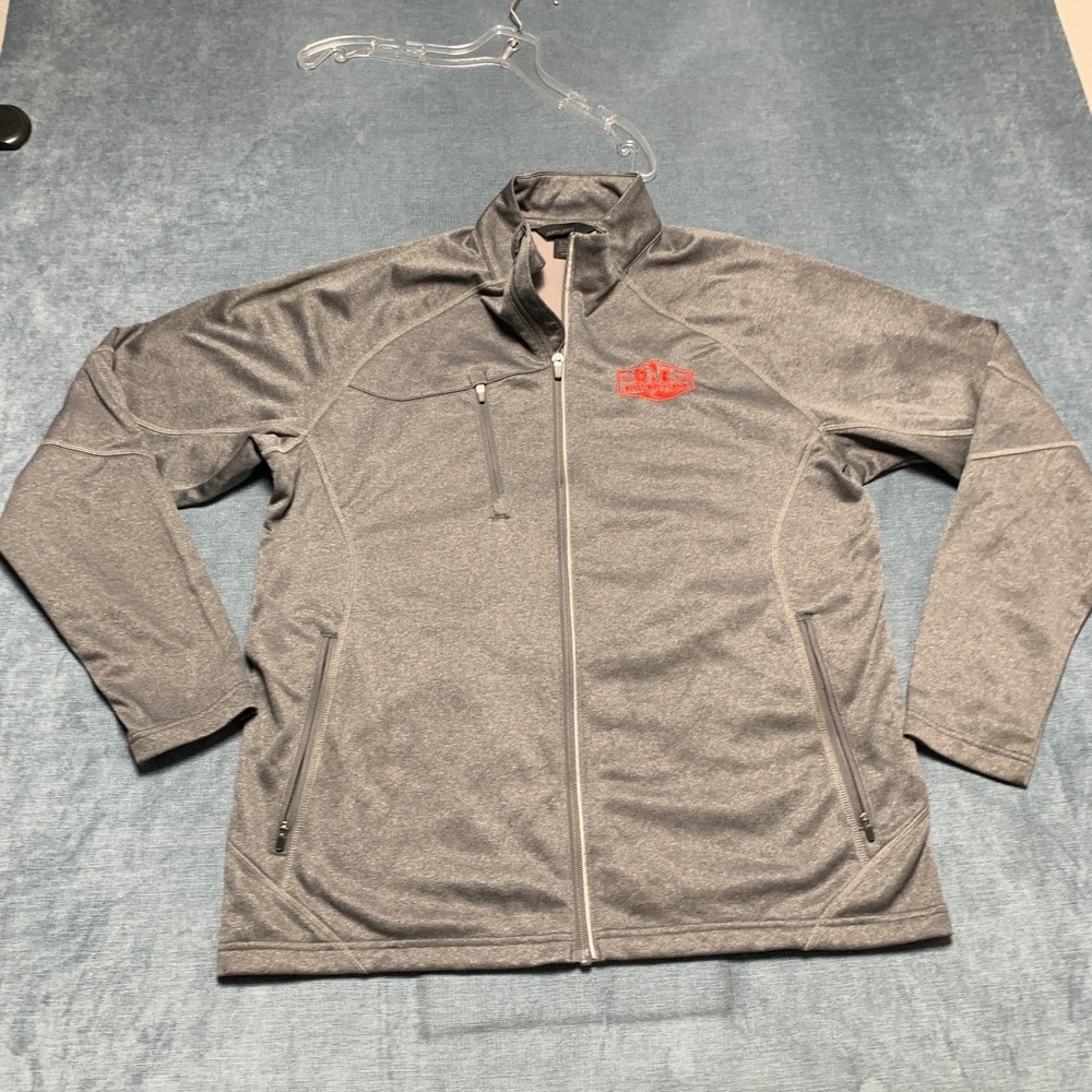 North End Athletic Jacket Mens Large Gray Full Zip Performance Outdoor Adventure